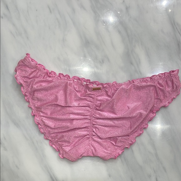 NWOT Victoria Pink Ruffled Bikini - Picture 10 of 11